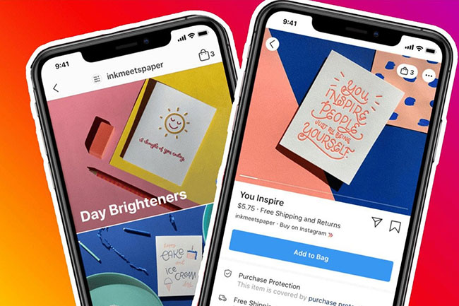 E-commerce move from Facebook Facebook Shops