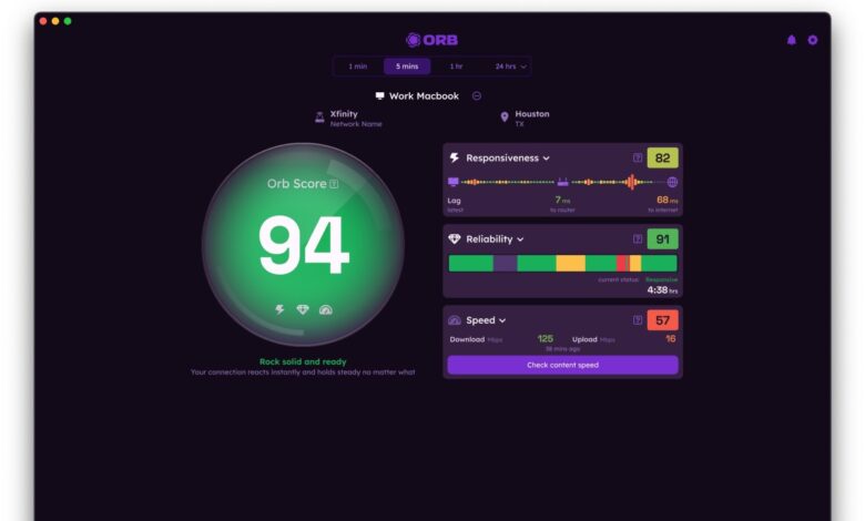 Orb, a new app by Ookla’s ex-CEO, offers a broader picture of your internet connection Orb, a new app by Ookla’s ex-CEO, offers a broader picture of your internet connection