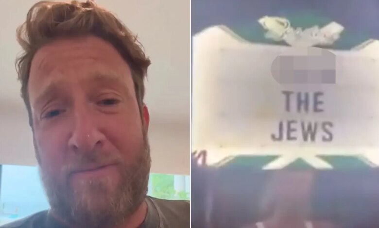 Barstool Sports’ Dave Portnoy gives explicit reaction to antisemitic sign at bar Barstool Sports’ Dave Portnoy gives explicit reaction to antisemitic sign at bar
