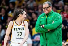 Caitlin Clark receives compliments from Team Brazil head coach