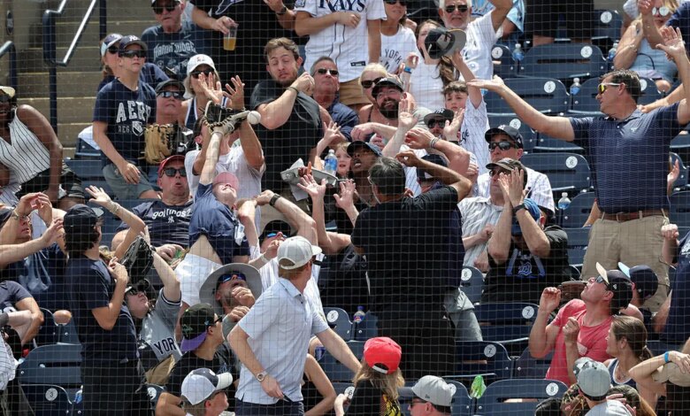 Dad makes incredible catch while daughter covers his eyes at Yankees game Dad makes incredible catch while daughter covers his eyes at Yankees game