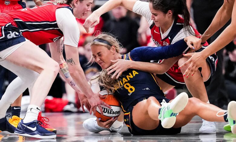 Fever, Mystics WNBA preseason game gets heated Fever, Mystics WNBA preseason game gets heated