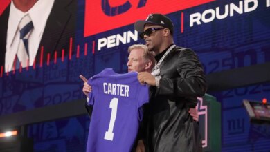 Giants’ Abdul Carter finally picks jersey number
