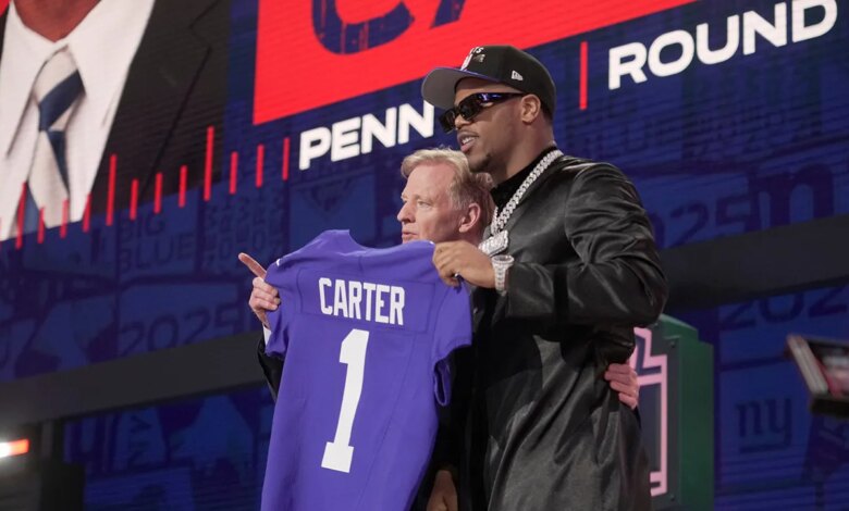 Giants’ Abdul Carter finally picks jersey number Giants’ Abdul Carter finally picks jersey number