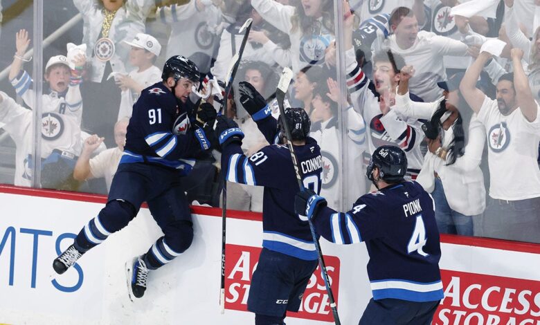 Jets beat Blues Cole Perfetti’s heroics Jets beat Blues Cole Perfetti’s heroics