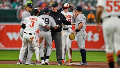 MLB news: Benches clear during Yankees-Orioles game after heated discussion