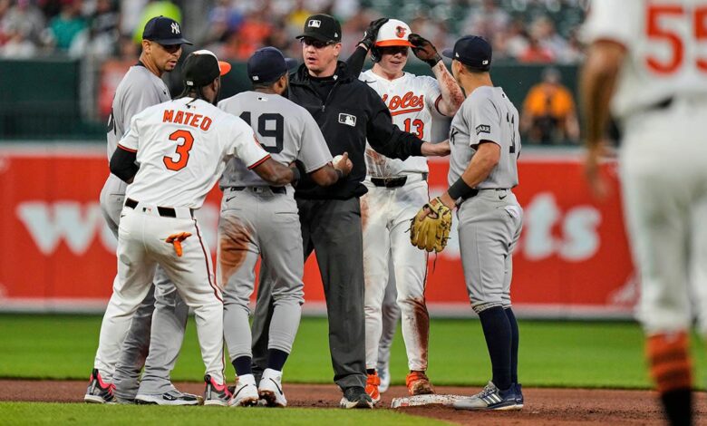 MLB news: Benches clear during Yankees-Orioles game after heated discussion