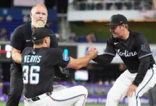 MLB viral moment: Marlins’ Matt Mervis gets hit with ball in unfortunate spot