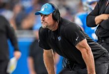 NFL news: Dam Campbell wrestles giant bean bag on daughter’s move out day