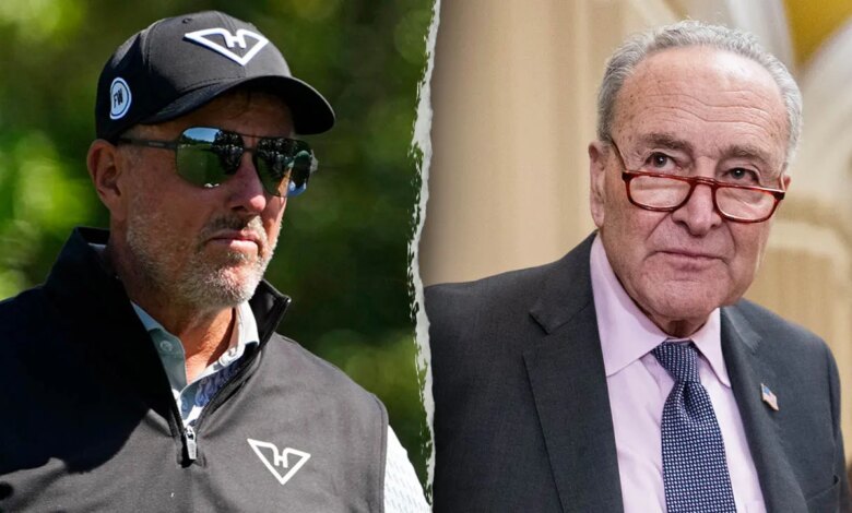 Phil Mickelson calls out Chuck Schumer over SAVE Act criticisms Phil Mickelson calls out Chuck Schumer over SAVE Act criticisms
