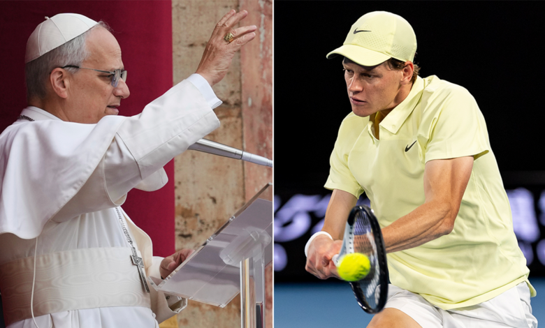 Pope Leo XIV jokes he cannot invite Jannik Sinner to charity tennis match Pope Leo XIV jokes he cannot invite Jannik Sinner to charity tennis match
