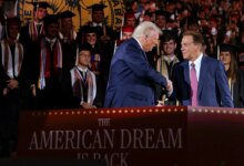 Trump praises Alabama athletics at commencement